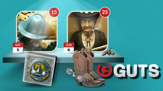 130 free spins utan omsättningskrav hos Guts